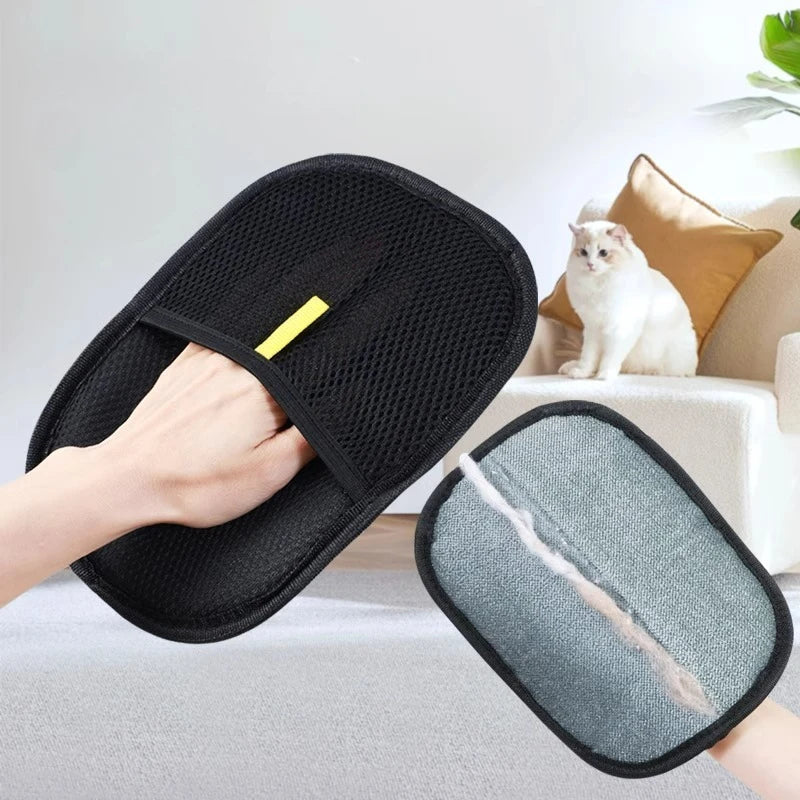 ROVELIA Reusable Pet Hair Remover Glove – Washable Cleaning Mitt for Furniture, Clothes & Car