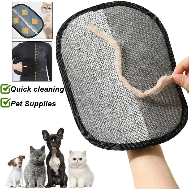 ROVELIA Reusable Pet Hair Remover Glove – Washable Cleaning Mitt for Furniture, Clothes & Car