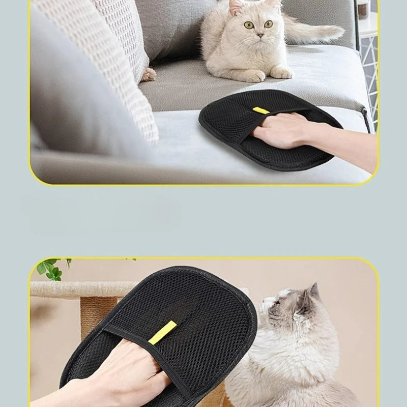 ROVELIA Reusable Pet Hair Remover Glove – Washable Cleaning Mitt for Furniture, Clothes & Car